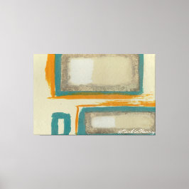 Impressão Em Tela Suave e Ousado Abstrato Inspirado em Rothko