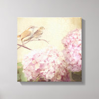 Suave Summer 2 Canaviais Rosa Hydrangeas Vintage