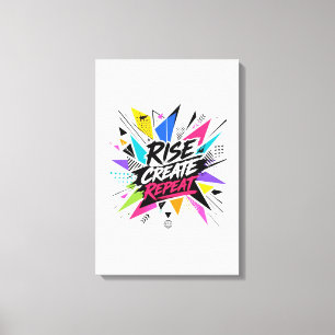Impressão Em Tela Subir Criar Repetir Citação Motivacional Inspirado
