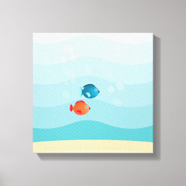 Impressão Em Tela Submarino Amarelo Profundo (Frente)