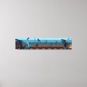 Impressão Em Tela Sudoeste de Kokopelli 50x10 Tela impressa