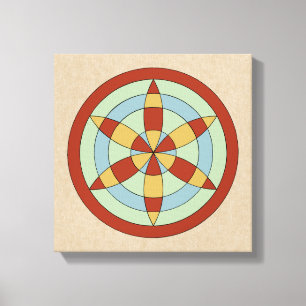 Impressão Em Tela Suffolk Hexafoil (Daisy Wheel)