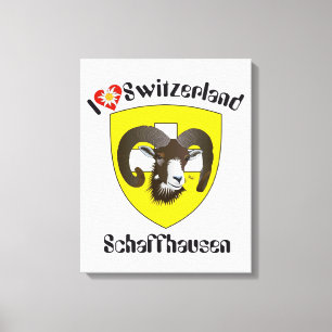 Impressão Em Tela Suíça Suisse Switzerland Schaffhausen