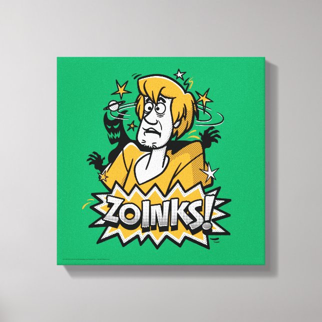 Impressão Em Tela Sujo "Zoinks"! Gráfico de Meio-Tom (Frente)