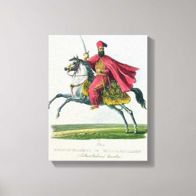 Impressão Em Tela Sultan Mahmud II 1829 (Frente)