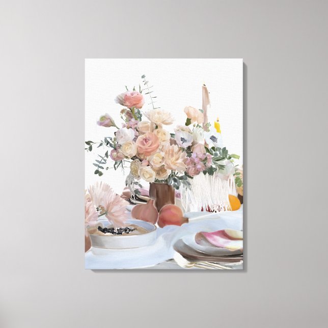 Impressão Em Tela Summer Bohemian Tablescape (Frente)
