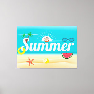 Impressão Em Tela Summer Delights