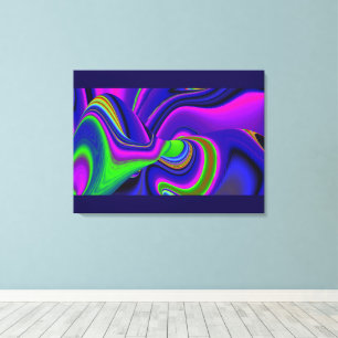 Impressão Em Tela Summerrainbow, Abstrato 3D Rainbowart