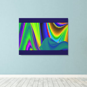 Impressão Em Tela Summerrainbow, Abstrato 3D Rainbowart