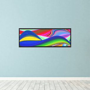 Impressão Em Tela Summerrainbow, Abstrato 3D Rainbowart