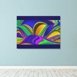 Impressão Em Tela Summerrainbow, Abstrato 3D Rainbowart