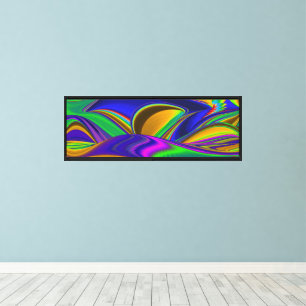 Impressão Em Tela Summerrainbow, Abstrato 3D Rainbowart