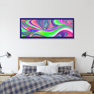 Impressão Em Tela Summersense, Abstrato 3D Rainbowart