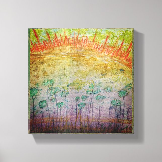 Impressão Em Tela Sun Awakening (Frente)