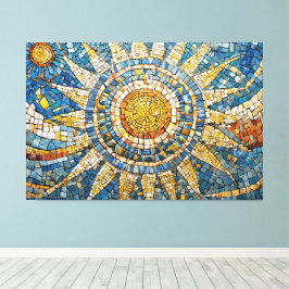 Impressão Em Tela sun celestial mosaic 003