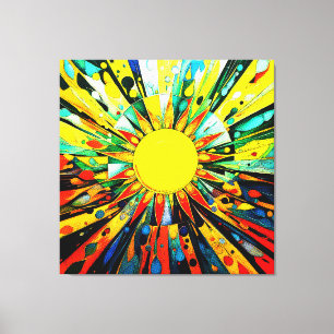 Impressão Em Tela Sun na Abstrato 910