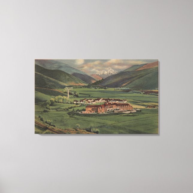 Impressão Em Tela Sun Valley, IDView of Sun Valley Lodge (Frente)