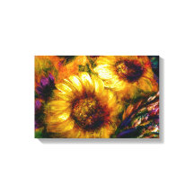 "Sunflower Gold" 18" x 12"