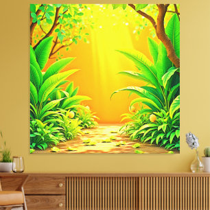 Impressão Em Tela Sunny Nature Path Art