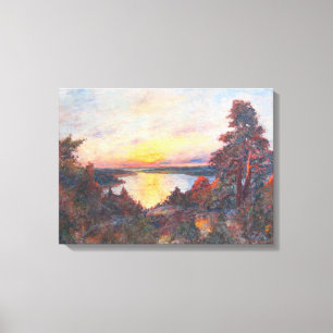 Impressão Em Tela Sunset by the Coast (por Kimon Loghi)