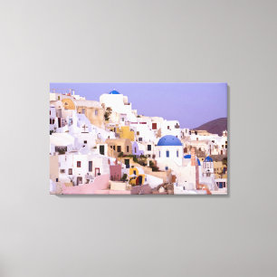 Impressão Em Tela Sunset em Oil, Santorini 2