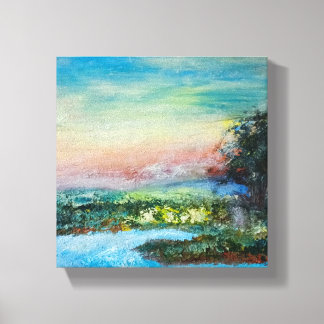 Impressão Em Tela Sunset Flow - Artistic Wall Art