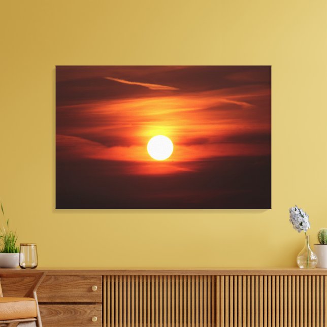Impressão Em Tela Sunset Mais Garganta De Todos Os tempos (Insitu(Sala de estar))