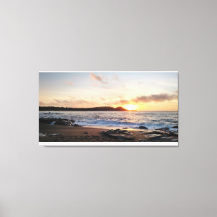 Impressão Em Tela Sunset Oceano