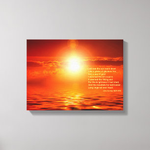 Impressão Em Tela Sunset Orange Ouro Sky & Sea Dourado Inspire Peque