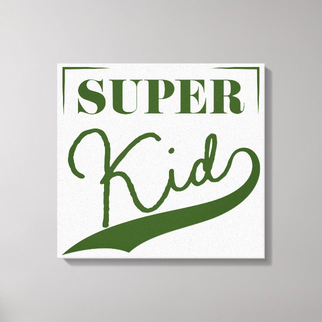 Impressão Em Tela Super Kid (Frente)