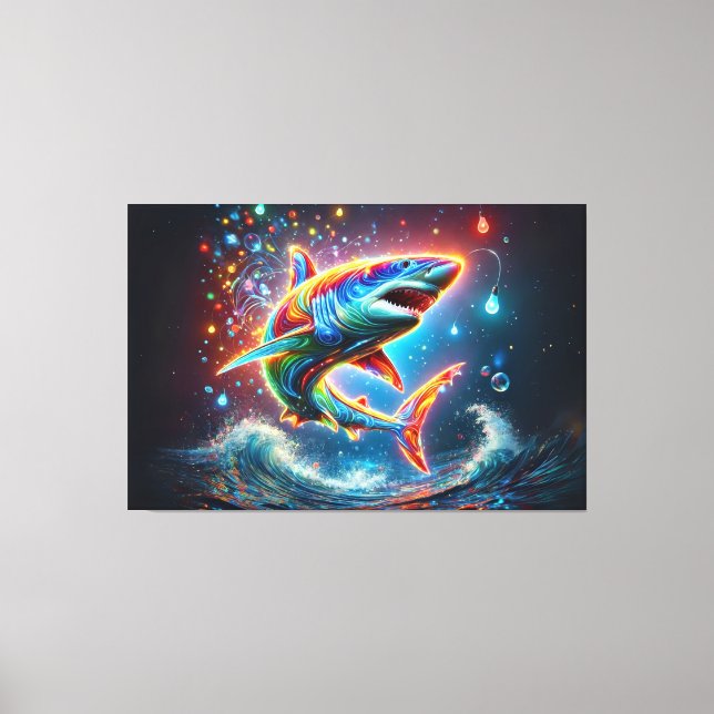 Impressão Em Tela Super Tubarão (Frente)