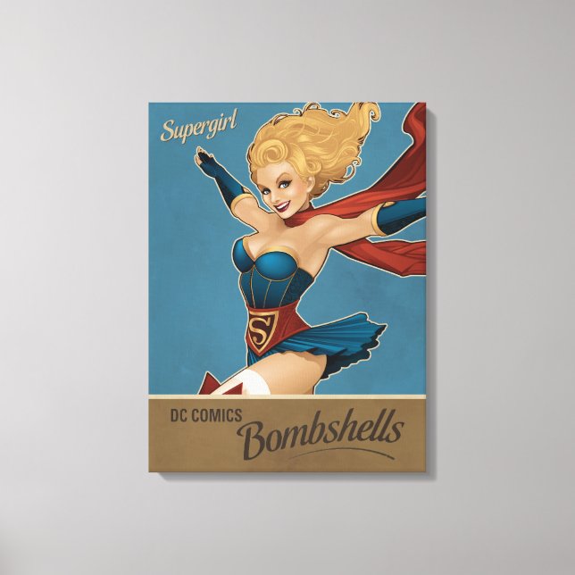 Impressão Em Tela Supergirl Bombshell (Frente)