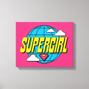 Impressão Em Tela Supergirl Gráfico Pop Global