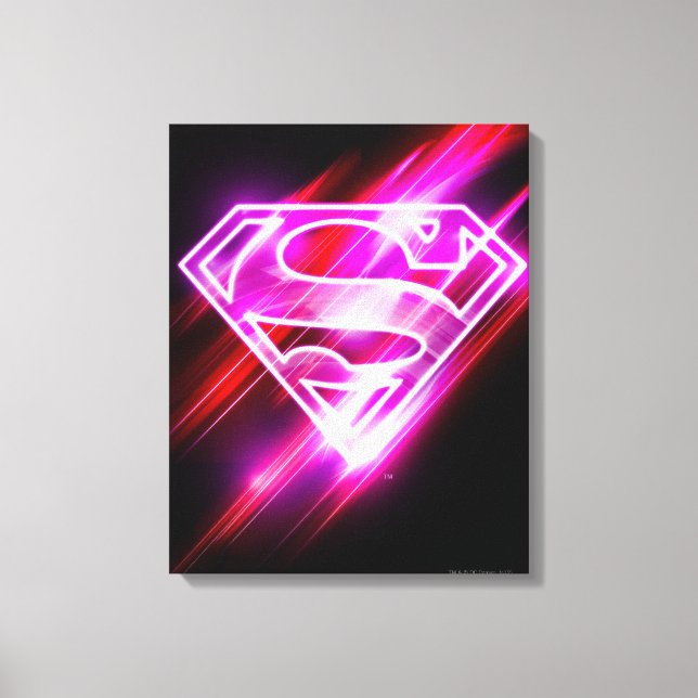 Impressão Em Tela Supergirl Pink (Frente)