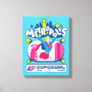 Impressão Em Tela Supergirl Super Pop Mulher do Amanhã
