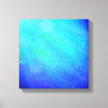 Supernova Azul - Impressão de Tela Vibrante