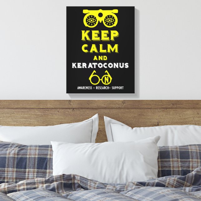 Impressão Em Tela Suporte E Consciência De Keratoconus (Insitu(Quarto))