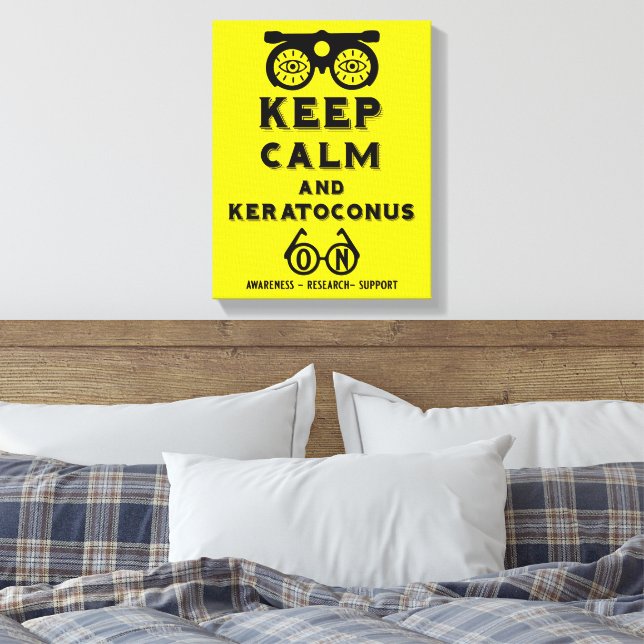 Impressão Em Tela Suporte E Consciência De Keratoconus (Insitu(Quarto))