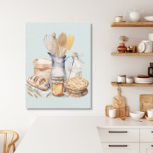 Suprimentos de Utensílios de Cozinha de Aquarela P