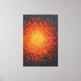 Impressão Em Tela Surto Explosivo de Luz Texturizado Arte Abstrata n