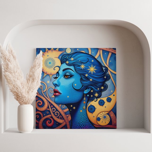 Impressão Em Tela Sussuros em ponto e curva (Whispers in Dot and Curve Canvas Print)