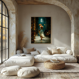 Impressão Em Tela Sussuros entre as prateleiras