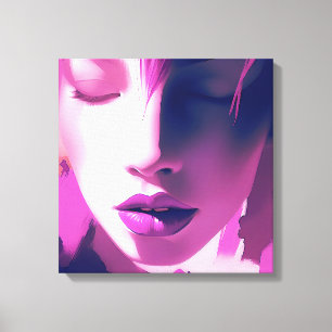 Impressão Em Tela Sussurro de Sonho Lilac - Sereno, Eetal, Roxo