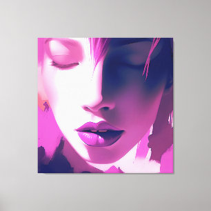 Impressão Em Tela Sussurro de Sonho Lilac - Sereno, Eetal, Roxo