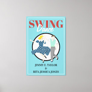 Impressão Em Tela Swing Dance