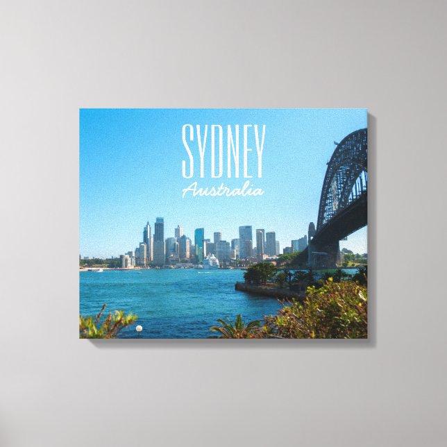 Impressão Em Tela Sydney Harbor Bridge & Opera House Skyline (Frente)