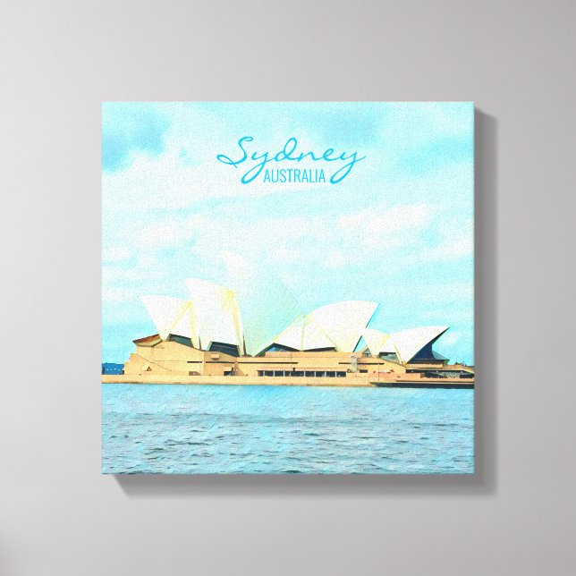 Impressão Em Tela Sydney Opera House viagem (Frente)