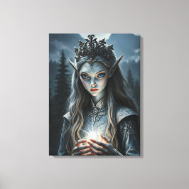 Impressão Em Tela Sylvarae Nightwhisper Feiticeira Elfa Enfeitiçada