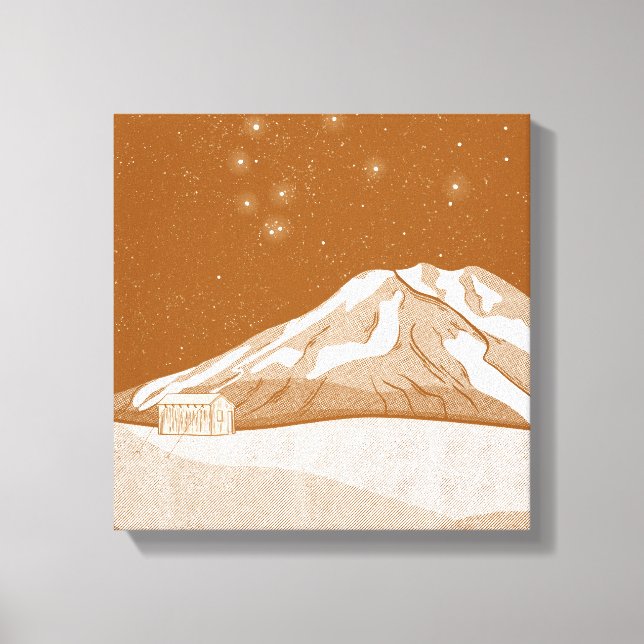 Impressão Em Tela Syme Hut Mount Taranaki (Frente)