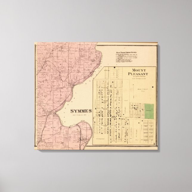 Impressão Em Tela Symmes Mt Pleasant, Ohio (Frente)